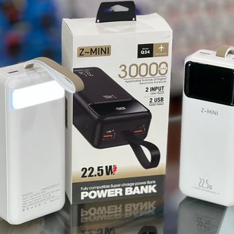 پاوربانک 30000 میلی آمپر Z-MINI مدل Q34