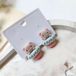 گوشواره عروسکی مدل خرس کاپ‌ کیکی