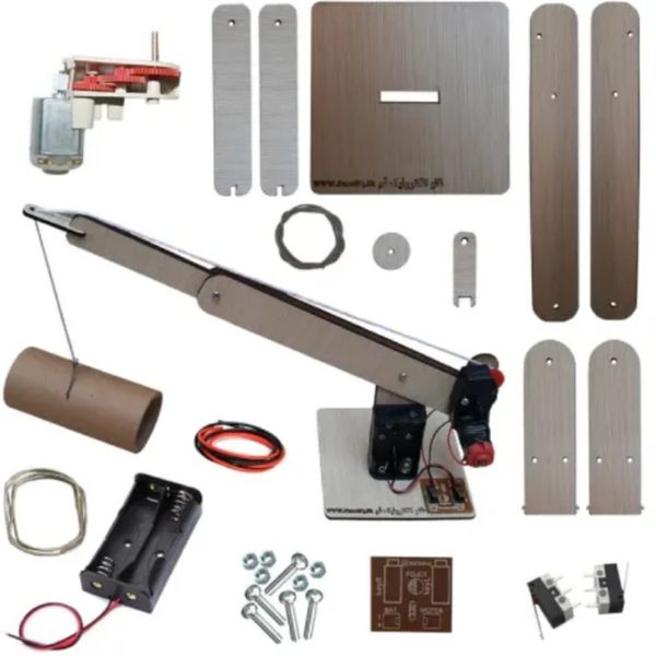 کیت وکاردستی جرثقیل چوبی بهنام کیت