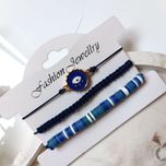 دستبند سه لاین مدل چشم نظر