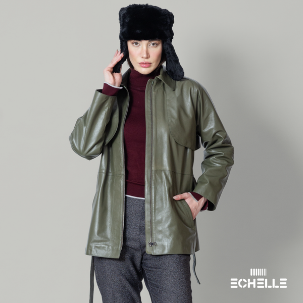 اورت کت چرم زنانه مدل Amber