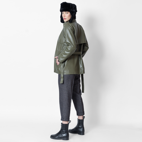 اورت کت چرم زنانه مدل Amber