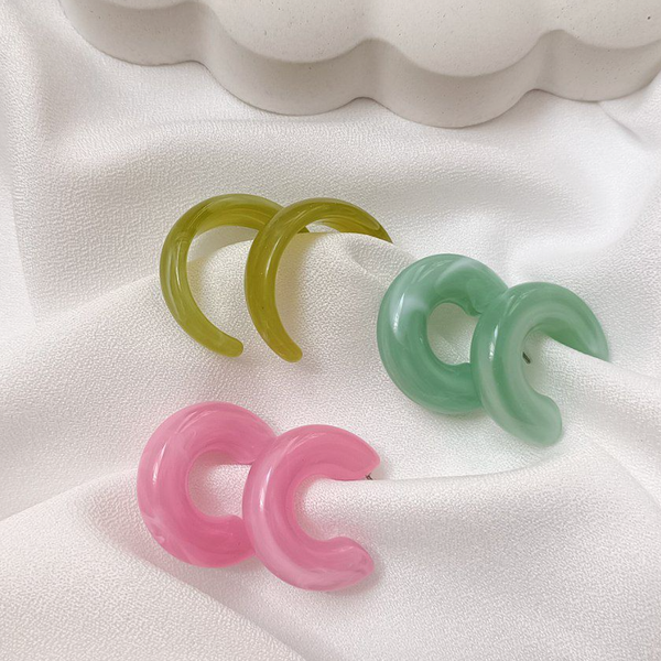 گوشواره رزینی پاستلی