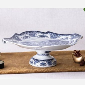 شیرینی خوری پایه دار رزواتر آکسفورد آبی باواریا کد822