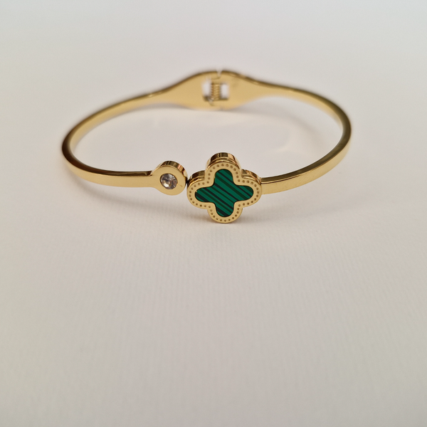 دستبند النگویی طرح ونکلیف نگین دار