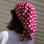 مینی اسکارف توپ توپی آلبالویی