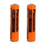 باتری نیم قلمی قابل شارژ پاناسونیک مدل BK-4LDAW ظرفیت 650 میلی آمپر ساعت بسته 2 عددی