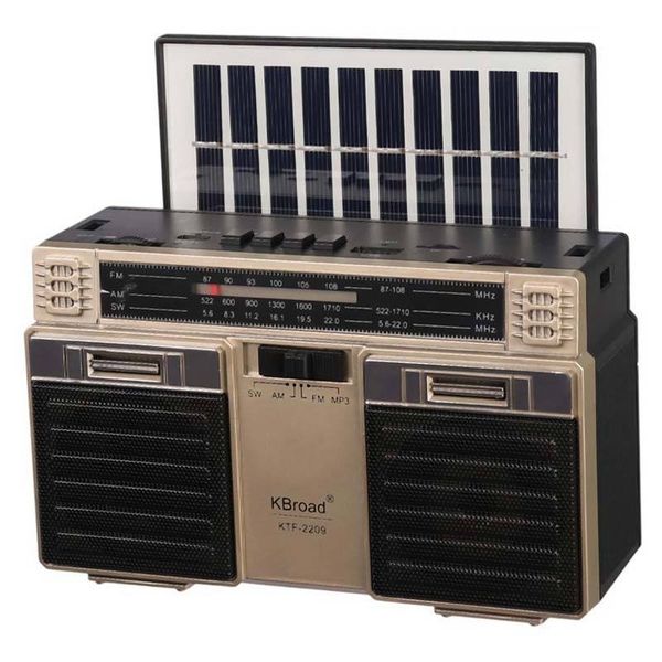رادیو اسپیکر بلوتوثی خورشیدی کی برود KTF-2209