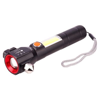 چراغ قوه پلیسی t6-38 دو لامپه شیشه شکن و نخ بر