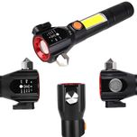 چراغ قوه پلیسی t6-38 دو لامپه شیشه شکن و نخ بر