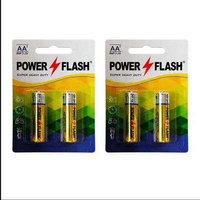 باتری قلمی پاور فلش مدل heavy duty بسته 4 عددی