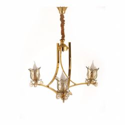 لوستر سه شاخه خورشیدی مناسب اتاق خواب و آشپزخانه| سبک لهستانی