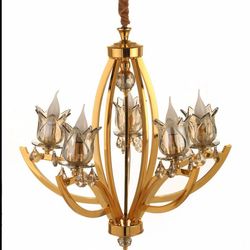 لوستر آویز کلاسیک پذیرایی| مدل چشمی نئوکلاسیک پنج شاخه