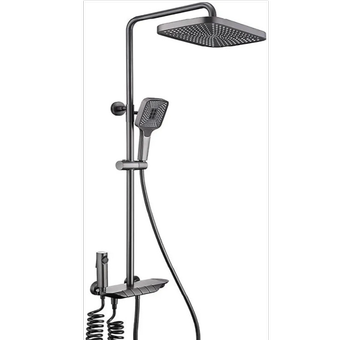 دوش حمام پیانویی برند سیتی مارکت مدل City Marke  استیل ضد زنگ با شاتاف و نازل