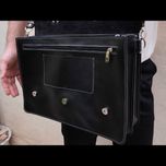 کیف اداری چرم طبیعی مردانه E-102