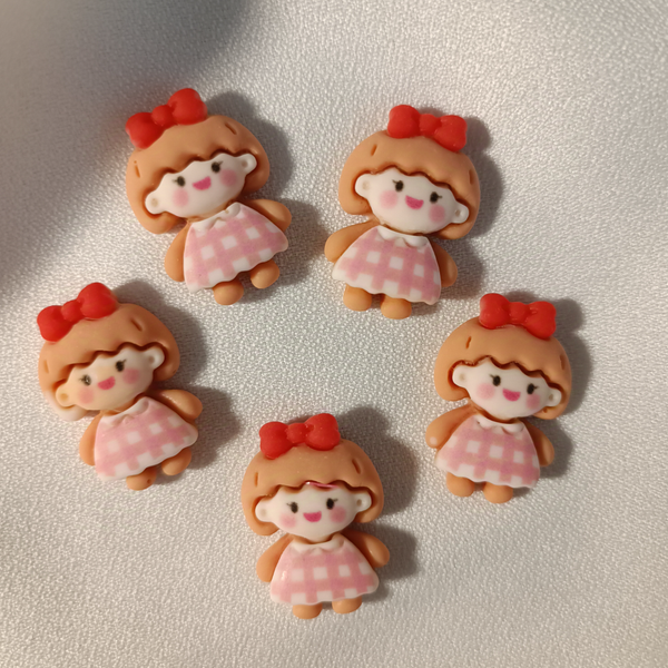 پیکسل مگنتی سرامیکی مدل دخترک لباس چهارخونه پشت چسب دار