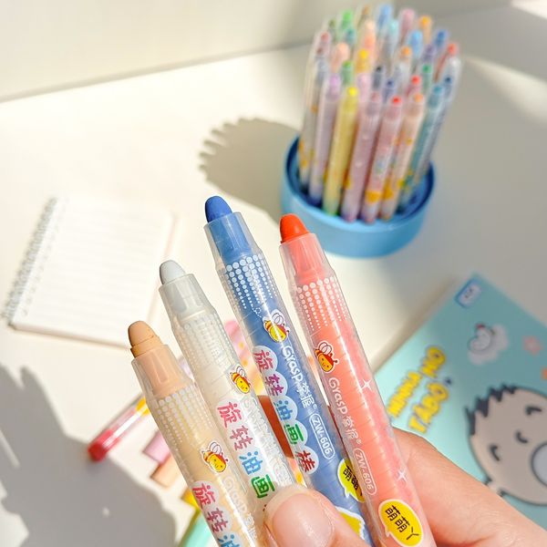 ماد شمعی پیچی 36 رنگ طرح کارتونی