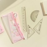 ست نقاله و گونیا شیشه ای طرح کرومی