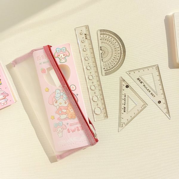 ست نقاله و گونیا شیشه ای طرح کرومی