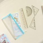 ست نقاله و گونیا شیشه ای طرح کرومی