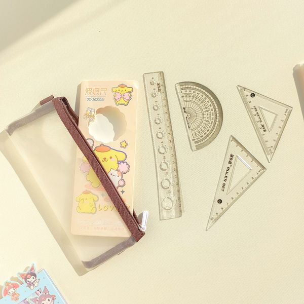 ست نقاله و گونیا شیشه ای طرح کرومی