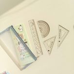 ست نقاله و گونیا شیشه ای طرح کرومی