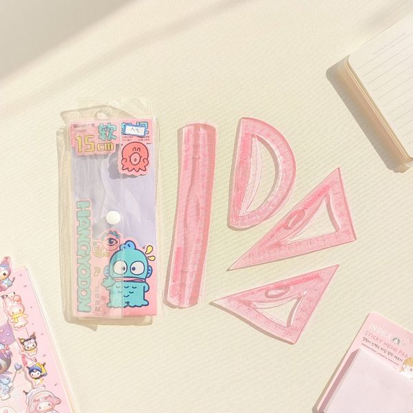 ست نقاله گونیا و خط کش طرح کارتونی