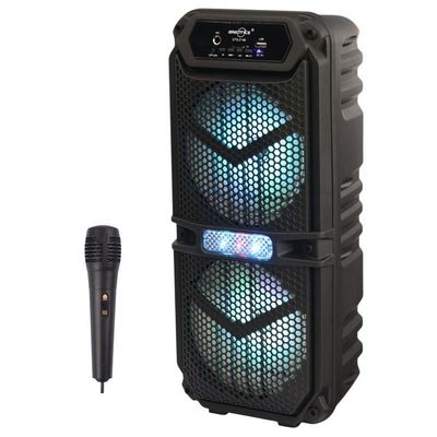 اسپیکر رادیو بلوتوثی با رقص نور greatnice مدل GTS-2148 + میکروفون اورجینال