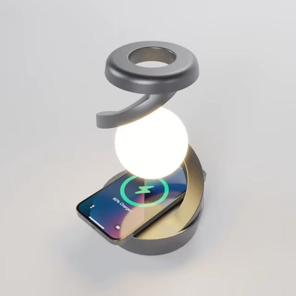 لامپ معلق چرخشی و شارژر وایرلس