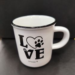 فنجان قهوه خوری سرامیکی طرح Love جعبه دار
