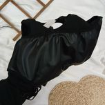 کاستوم چرمی ب همراه چشم بندبادی چرمی
