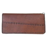 کیف پول و موبایل چرم دست دوز سه لت همراه بند و جاکلیدی مدل T-Orange