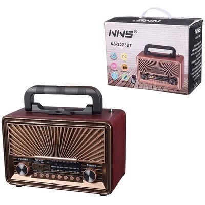 رادیو اسپیکر برق مستقیم 3 موج قوی NNS مدل NS-2073BT