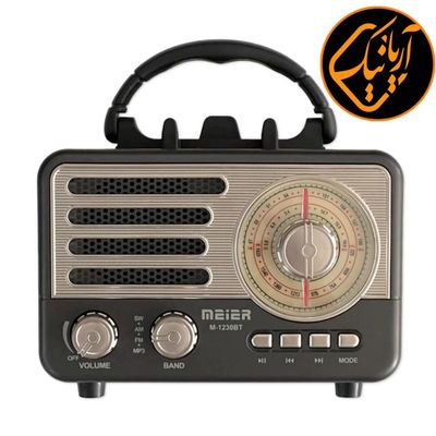 رادیو اسپیکر 3 موج همراه با فلش و بلوتوث meier مدل M-1230BTاصلی