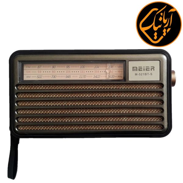 رادیو شارژی خورشیدی قابلیت پاوربانک و اسپیکر meier مدل M-521bT-S