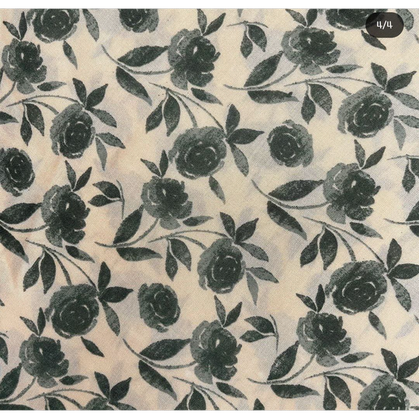 مینی اسکارف گلدار سبز پاییزی