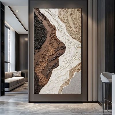 تابلو نقاشی هنری «Soil flow»