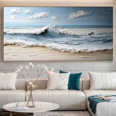 تابلو  نقاشی مدرن «Beach waves»
