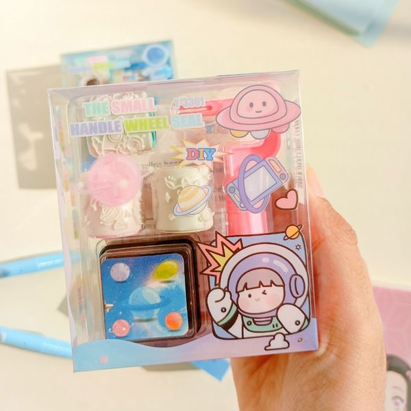 مهر غلتکی فضانورد صورتی