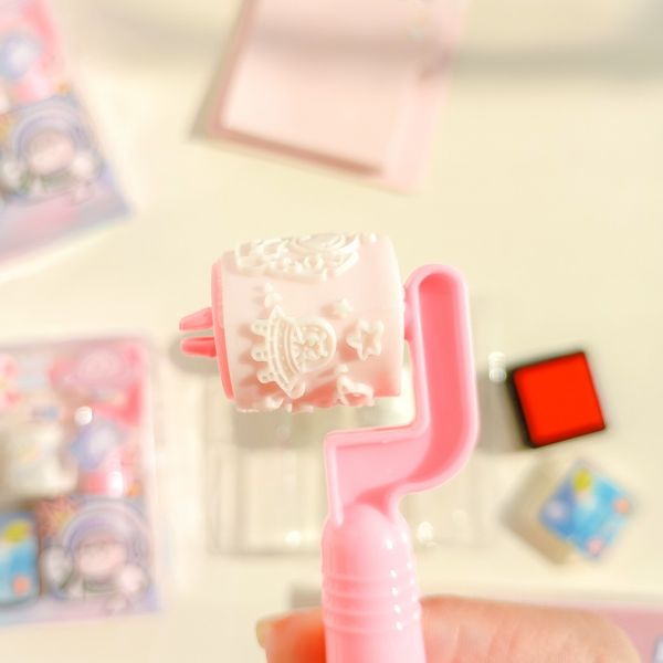 مهر غلتکی فضانورد صورتی