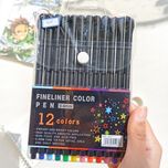 پک روان نویس نوک نمدی فاین لاینر - 12 رنگ