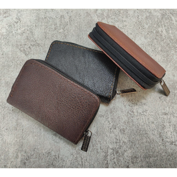 کیف پول جاکارتی چرم شسته آکاردئونی جادار