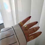 پگ انگشتر پنج تایی مدل مار و قلب