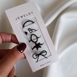 پک انگشتر پنج تایی پاپیون ستاره مشکی