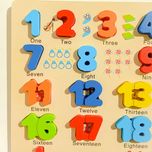 جورچین برجسته چوبی وایت برد طرح اعداد