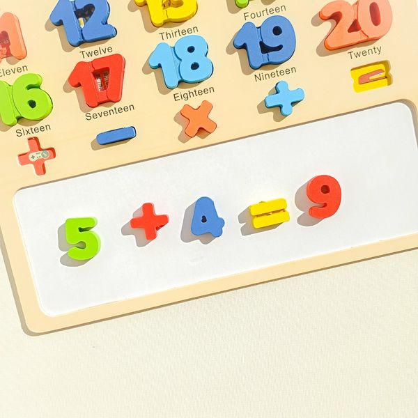 جورچین برجسته چوبی وایت برد طرح اعداد