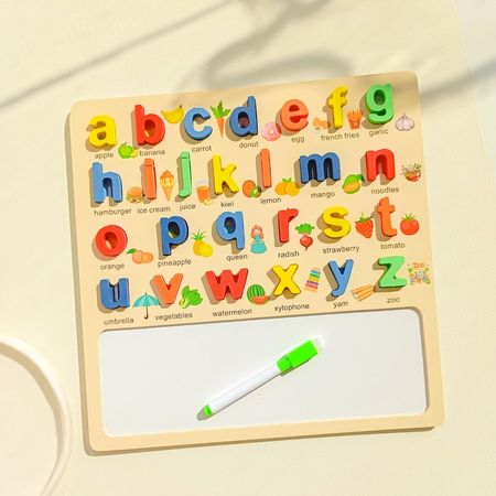 جورچین برجسته چوبی وایت برد طرح حروف انگلیسی