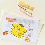 پوشه زیپ دار شفاف طرح کرومی