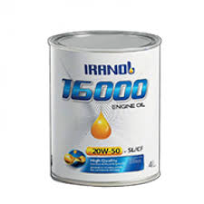 روغن موتور ایرانول مدل 16000 20w50 SL حجم 4 لیتر
