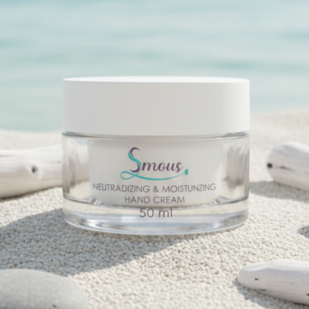 کرم دست Smous | مرطوب کننده و خنثی کننده (50 میل) برای لطافت پایدار